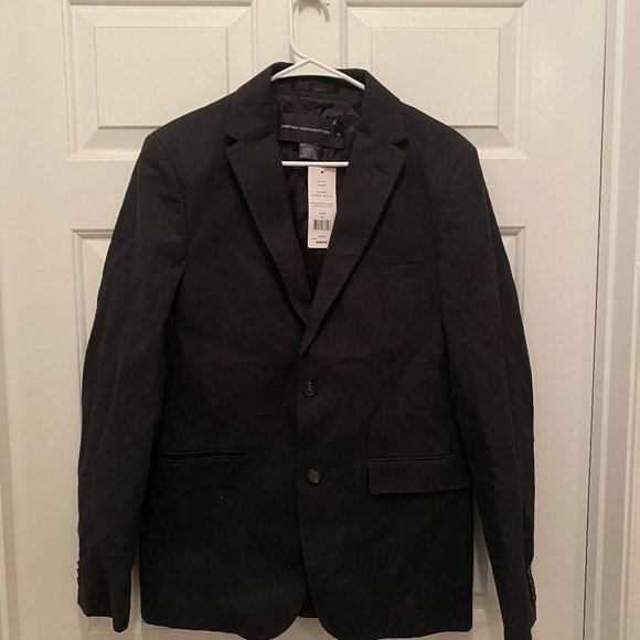 NWT French Connecton Men's Dogtooth Stretch Jacket Gray Sports Coat Blazer 38R - Picture 1 of 3